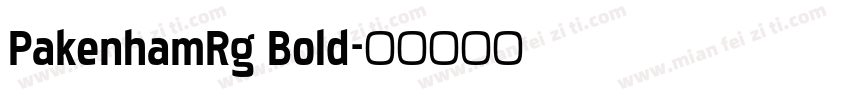 PakenhamRg Bold字体转换
